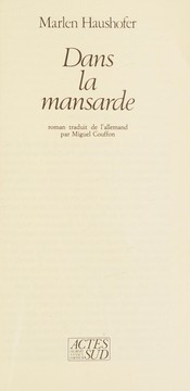Dans la mansarde