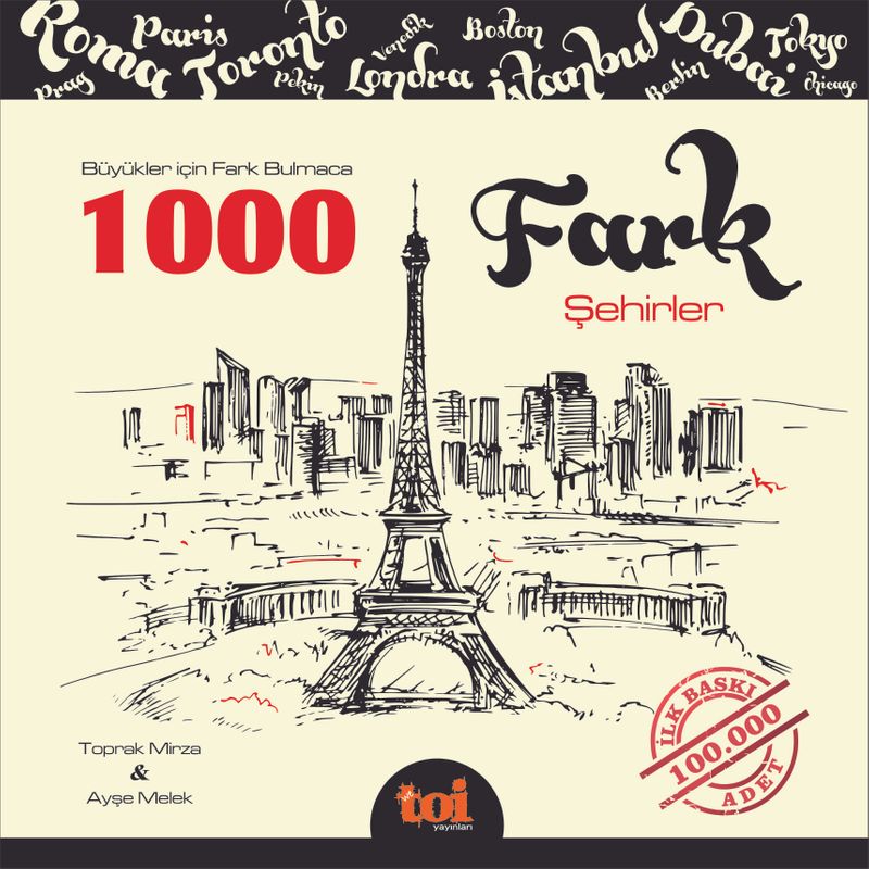 1000 Fark Bulmaca - Şehirler  Büyükler İçin Fark Bulmaca