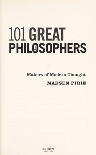 101 great philosophers