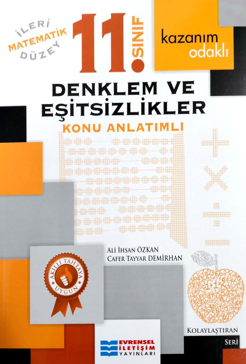 11. Sınıf İleri Düzey Matematik Denklem Ve Eşitsizlikler Kazanım Odaklı Konu Anlatımlı