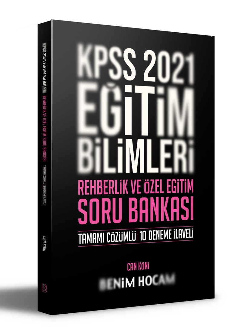 2021 KPSS Eğitim Bilimleri Rehberlik ve Özel Eğitim Soru Bankası Benim Hocam Yayınları