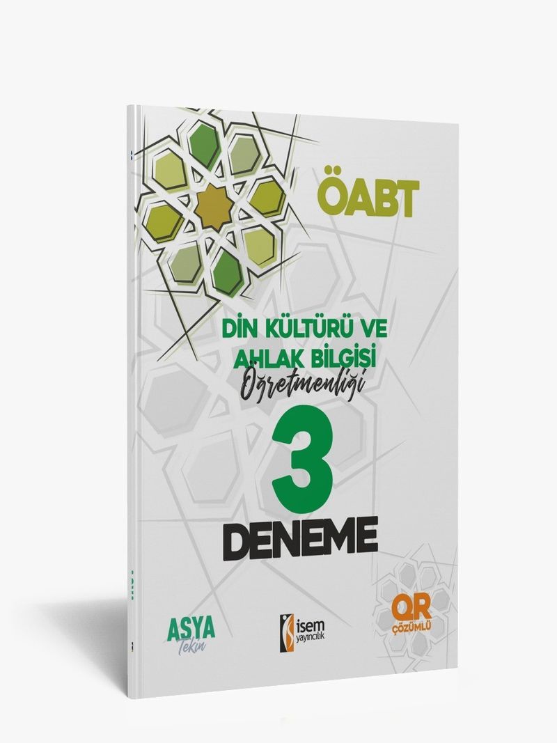 2021 KPSS ÖABT Din Kültürü ve Ahlak Bilgisi Öğretmenliği 3 Deneme QR Çözümlü
