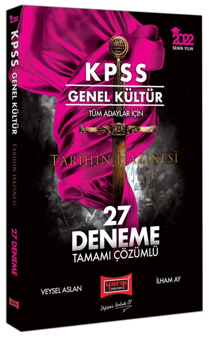 2022 KPSS Genel Kültür Tüm Adaylar İçin Tarihin Hazinesi Tamamı Çözümlü 27 Deneme Sınavı
