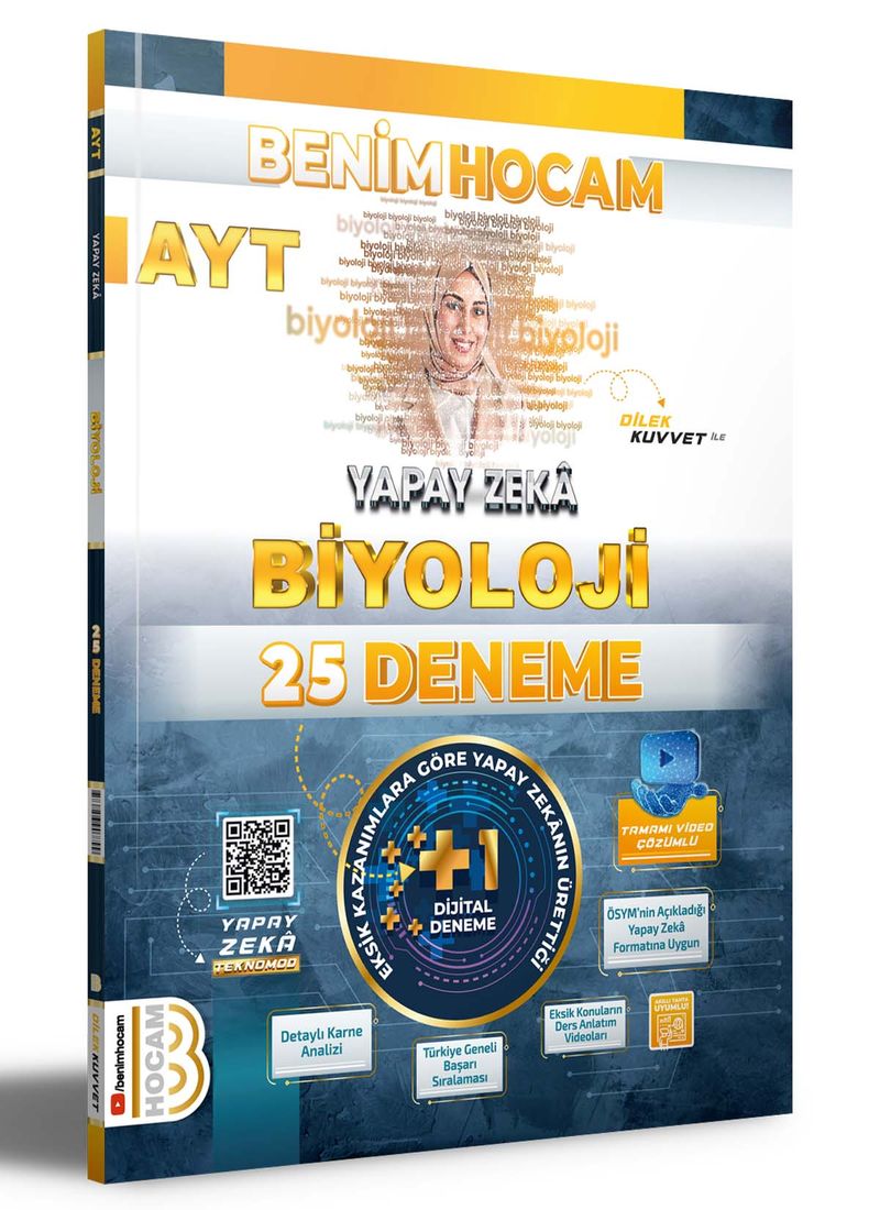 2024 AYT Yapay Zeka Biyoloji 25 Deneme