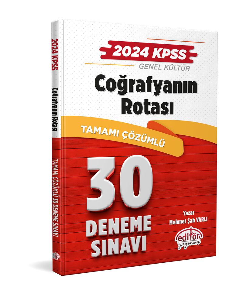 2024 KPSS Coğrafyanın Rotası Tamamı Çözümlü  30 Deneme Sınavı