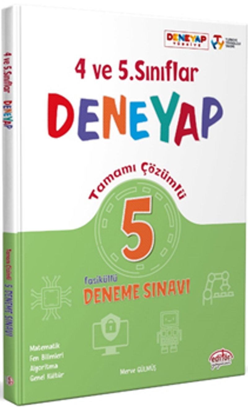 4 ve 5. Sınıflar Deneyap Tamamı Çözümlü 5 Fasikül Deneme