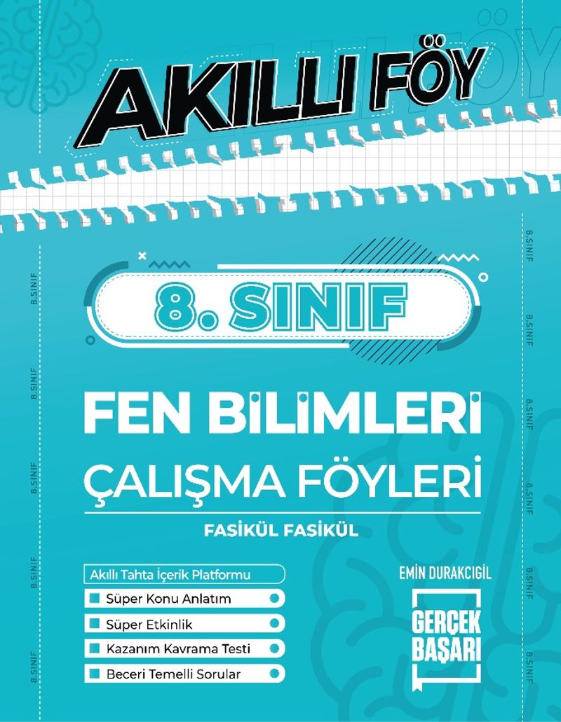 8. Sınıf Akıllı Föy Fen Bilimleri Çalışma Föyleri Fasikül Fasikül