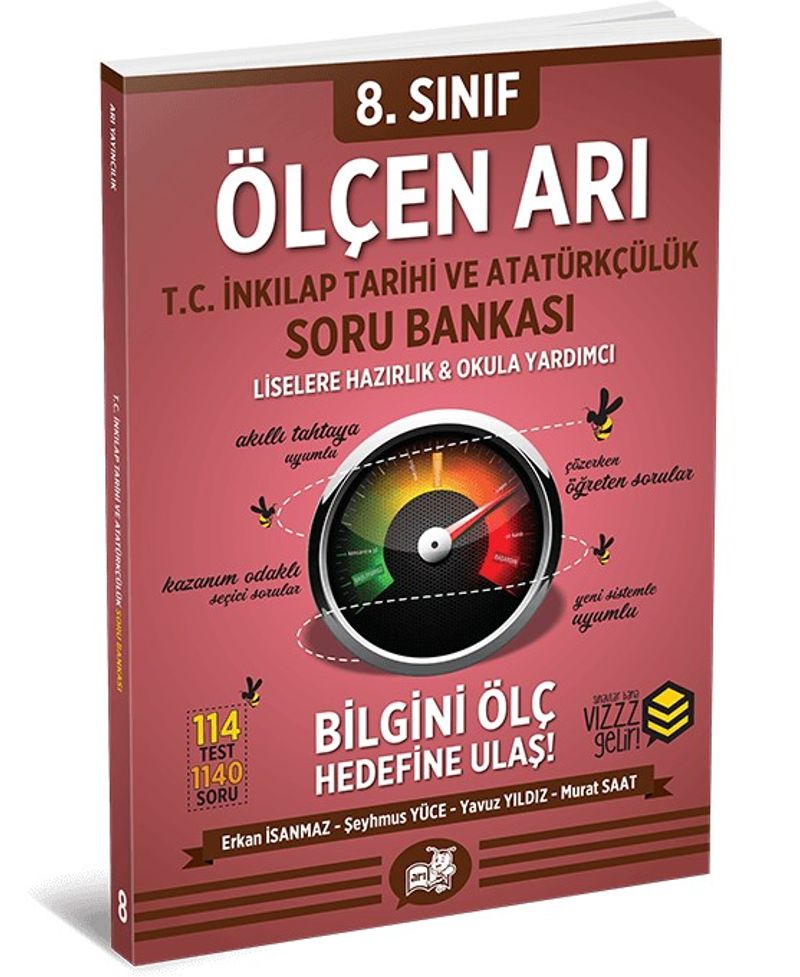 8. Sınıf Ölçen Arı T. C. İnkılap Tarihi ve Atatürkçülük Soru Bankası