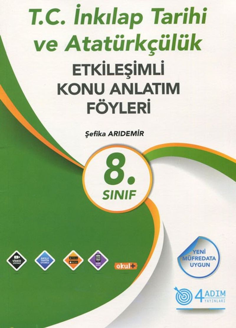 8. Sınıf T.C. İnkılap Tarihi ve Atatürkçülük Etkileşimli Konu Anlatım Föyleri