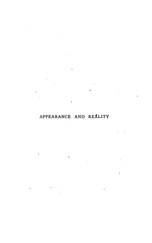 Appearance and reality