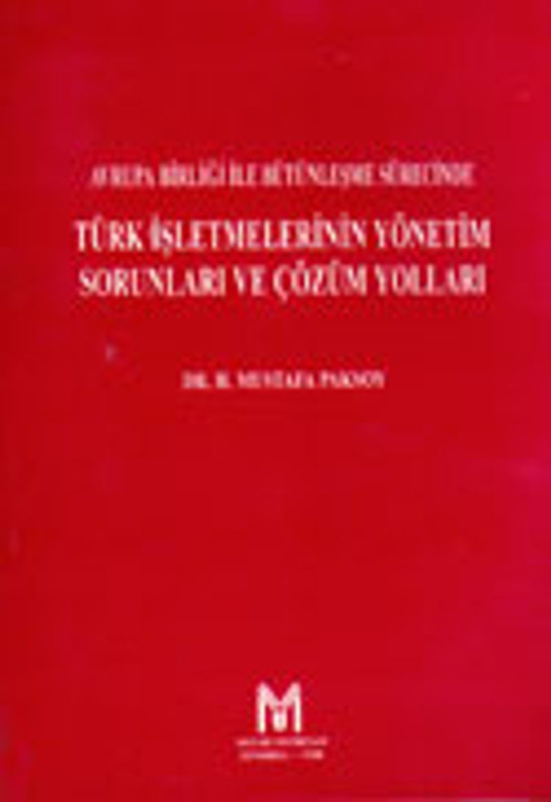 Avrupa Birliği ile Bütünleşme Sürecinde Türk İşletmelerinin Yönetim Sorunları ve Çözüm Yolları