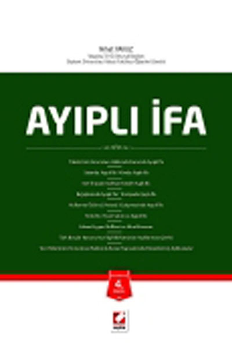 Ayıplı İfa / Ciltli