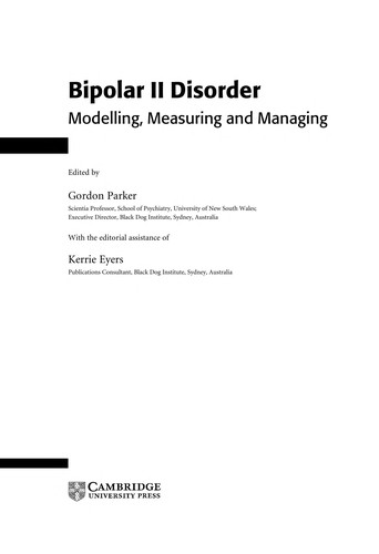 Bipolar II disorder