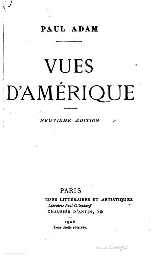Vues d'Amérique