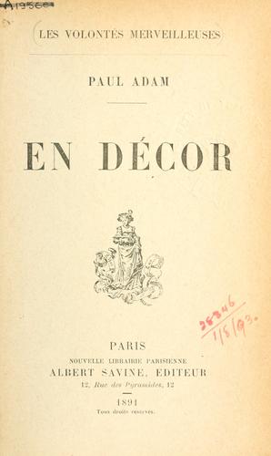 En décor.