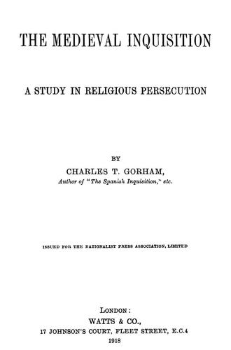 The medieval inquisition