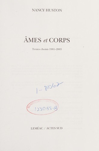 Âmes et corps