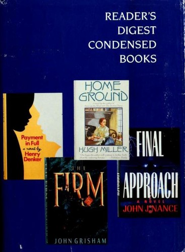 Reader's Digest Condensed Books Volume 3 1991 Payment in Full, Home Ground, The Firm, Final Approach