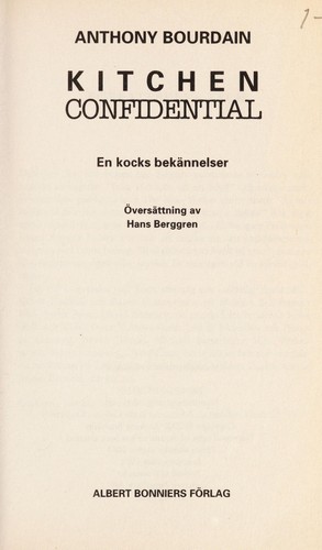 Kitchen confidential