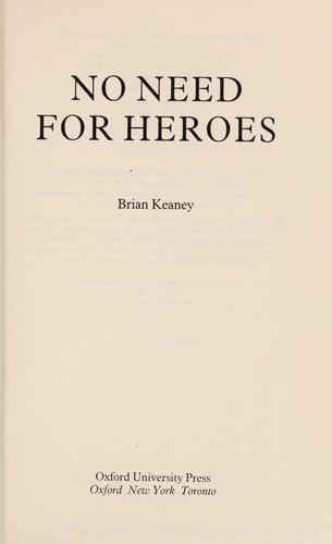 No Need for Heroes