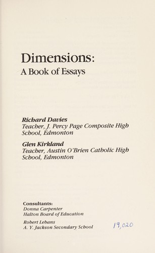Dimensions