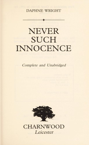 Never Such Innocence