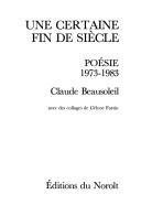 Une certaine fin de siècle