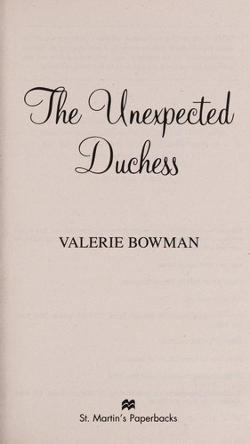 The Unexpected Duchess