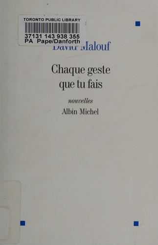 Chaque geste que tu fais