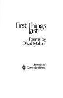 First things last