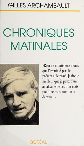 Chroniques matinales