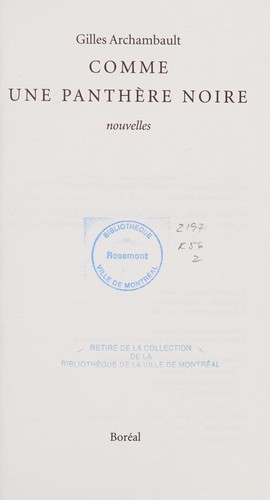 Comme une panthère noire