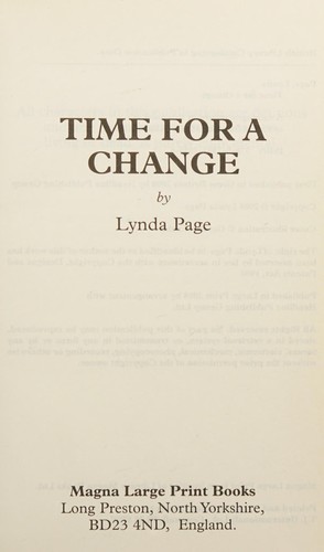 Time for a Change