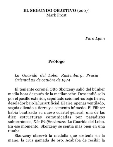 El segundo objetivo