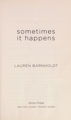 Sometimes it happens