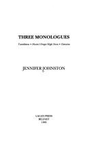 Three monologues
