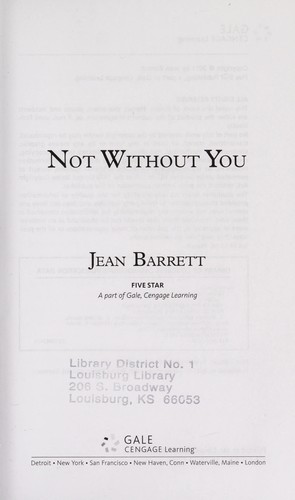 Not without you