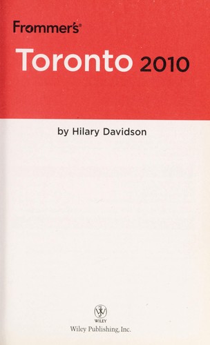 Frommer's Toronto 2010