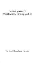 What matters