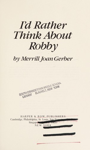 I'd rather think about Robby