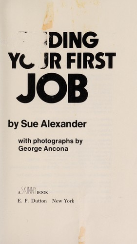 Finding your first job