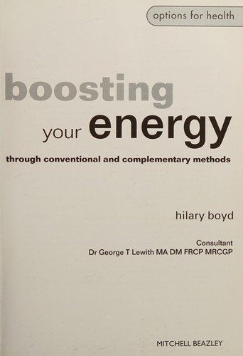 Boosting your energy
