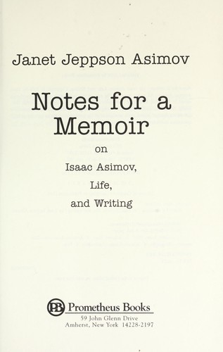 Notes for a memoir