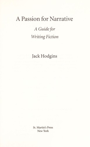 A passion for narrative