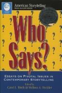Who says?