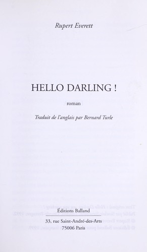 Hello darling !