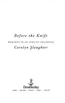 Before the Knife