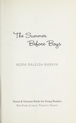 Summer Before Boys