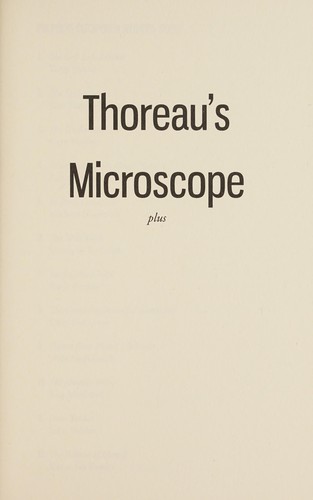 Thoreau's Microscope