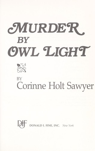 Murder by owl light